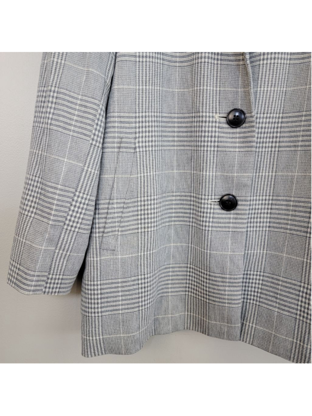 Madewell S Dorset Blazer Galloway Plaid Double Button Notched Collar Oversized - Picture 5 of 12